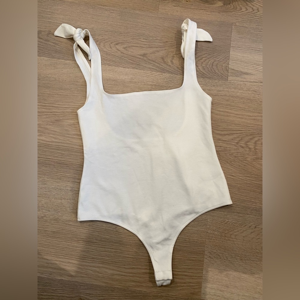 Free people square neck tank top. White. Small. NWT.